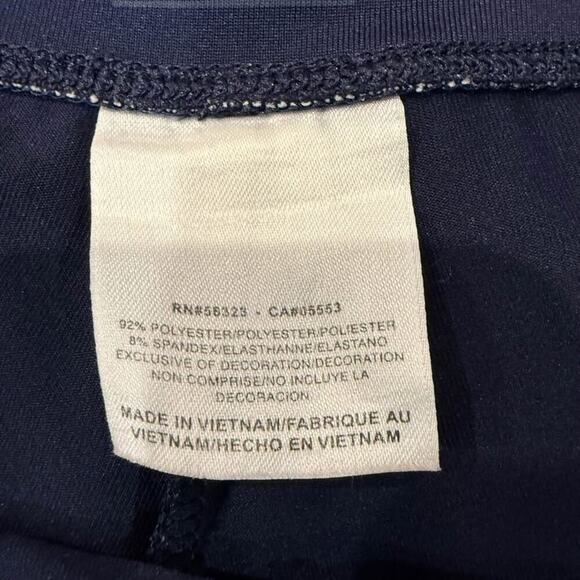 Nike Dri Fit Compression Activewear Shorts Women’s Size Large Navy Blue Running - Picture 4 of 6